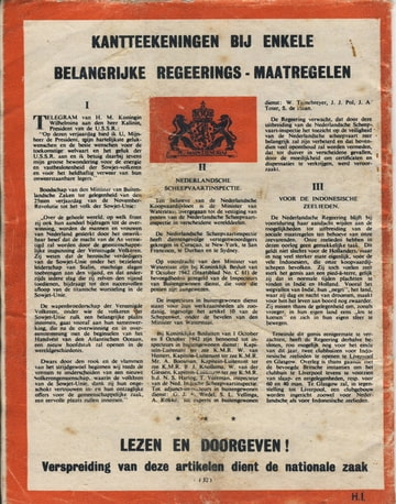 De wervelwind nummer 8 pamflet uit de tweede wereldoorlog wo2 ww2