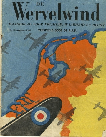 De Wervelwind 13 uit de tweede wereldoorlog afgeworpen Augustus 1943.
